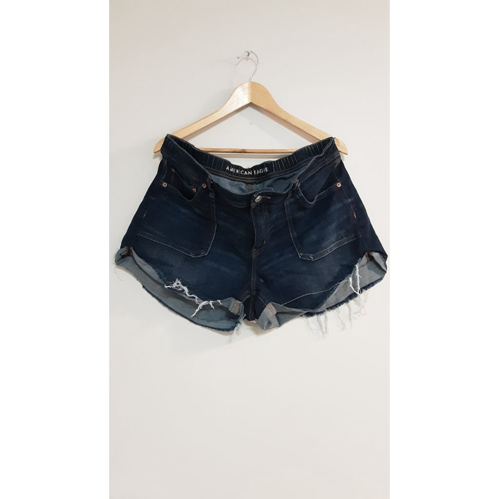 Women's American Eagle Denim easy shortie Shorts, Size 14 , Blue